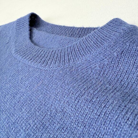 Muji Men’s Crewneck Sweater – Size Small – Light Blue –  100% Wool – Minimalist - Picture 4 of 6